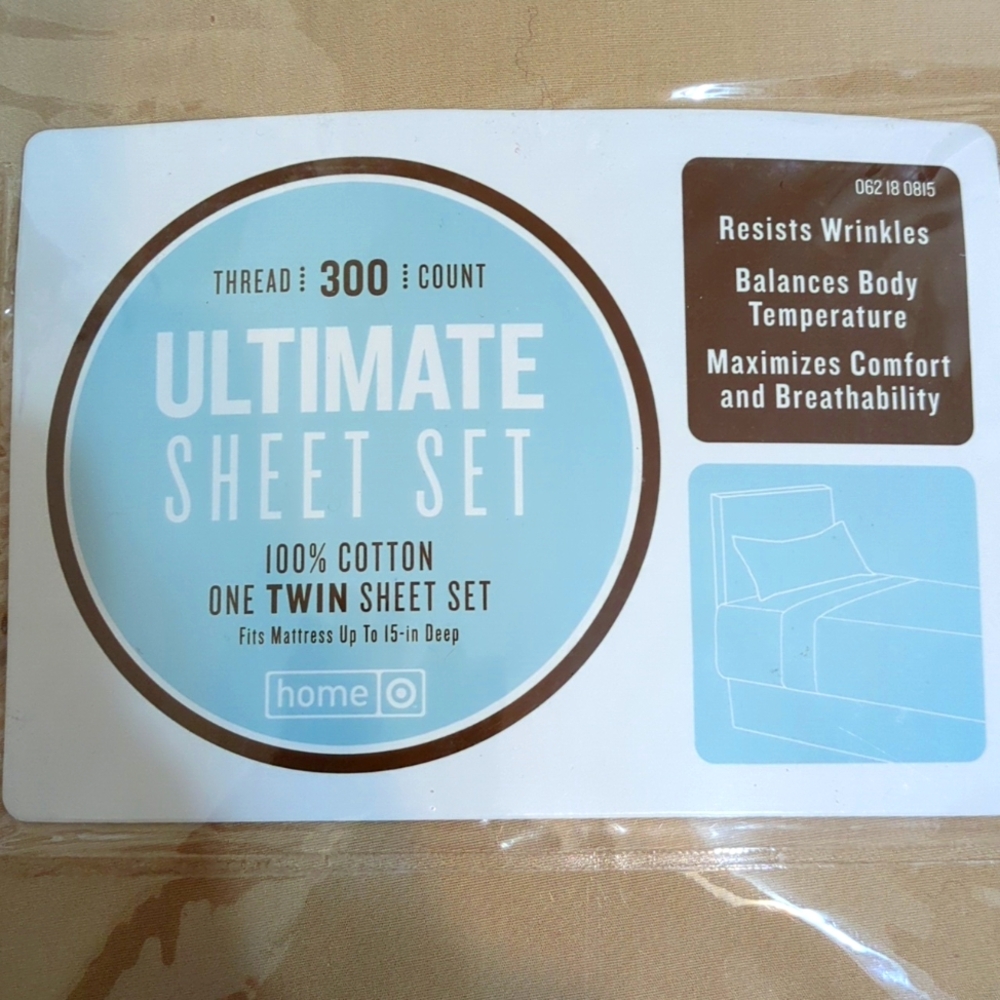 Brand new 3-piece twin size sheet set